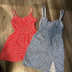 Teen girls Hollister romper and Aeropostale dress